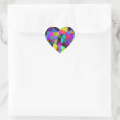 Confetti in Jewel Tones Hart Sticker (Tas)
