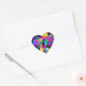 Confetti in Jewel Tones Hart Sticker (Envelop)