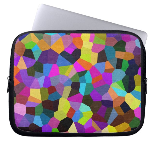 Confetti in Jewel Tones Laptop Sleeve (Voorkant)