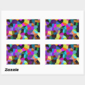 Confetti in Jewel Tones Rechthoekige Sticker (Vel)