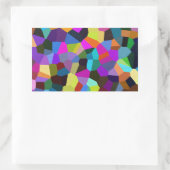 Confetti in Jewel Tones Rechthoekige Sticker (Tas)