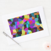 Confetti in Jewel Tones Rechthoekige Sticker (Envelop)