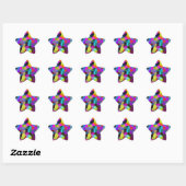 Confetti in Jewel Tones Ster Sticker (Vel)