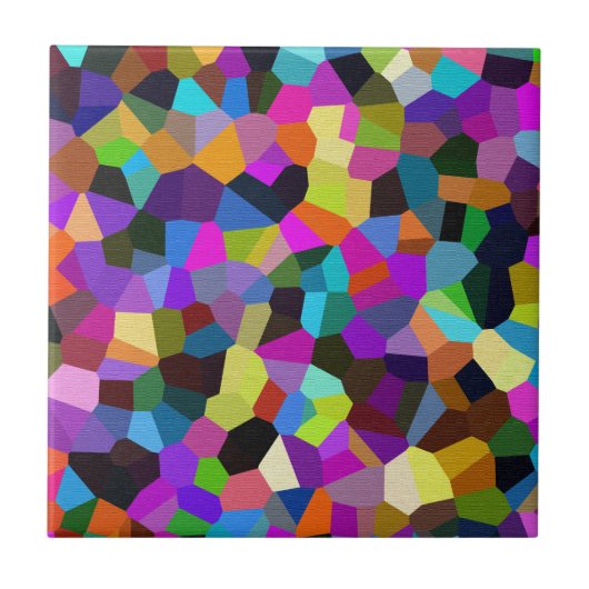 Confetti in Jewel Tones Tegeltje (Voorkant)