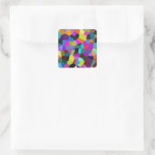 Confetti in Jewel Tones Vierkante Sticker (Tas)