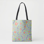Confetti Joy Lines en Stippen Tote Bag (Voorkant)