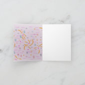 Confetti-kaart schrijft je eigen bericht kaart (Binnen)