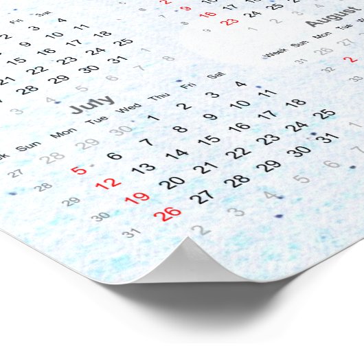 Confetti Kalender 2020 Poster (Hoek)