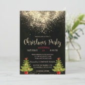 Confetti, kerstboomkerstfeest kaart (Staand voorkant)