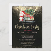 Confetti,Kerstman,Kerst slee Company  Kaart (Voorkant)