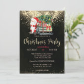 Confetti,Kerstman,Kerst slee Company  Kaart (Staand voorkant)