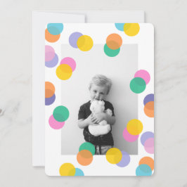 Confetti kinderen Birthday Foto Kaart