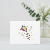 Confetti Kite Briefkaart (Staand voorkant)