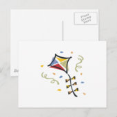 Confetti Kite Briefkaart (Voorkant / Achterkant)