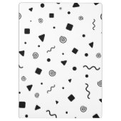 Confetti-klembord met patroon klembord (Achterkant)