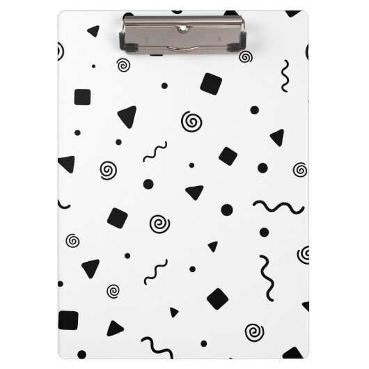 Confetti-klembord met patroon klembord (Voorkant)