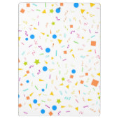 Confetti-klembord met patroon klembord (Achterkant)