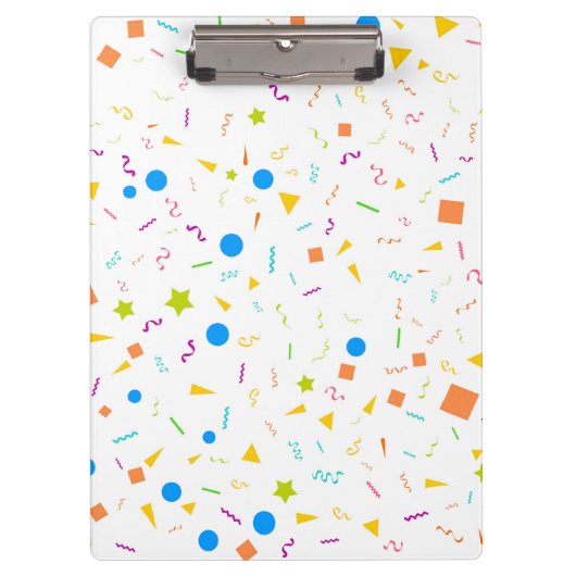 Confetti-klembord met patroon klembord (Voorkant)