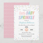 Confetti kleurrijke kleine Baby sprinkhaanschoen Kaart (Voorkant / Achterkant)