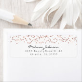 Confetti kristallen Roze roze roodbruin minimumaan Etiket (Insitu)