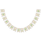 Confetti krokodillengroen beige vlaggetjes (Alle)