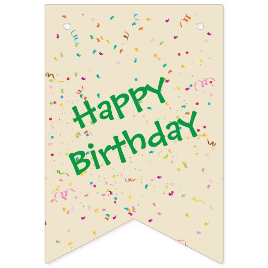 Confetti krokodillengroen beige vlaggetjes (Tweede vlag)