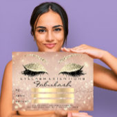 Confetti Lashes Gold Pink Makeup Certificate Cadea
