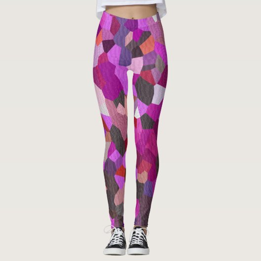 Confetti Magenta Mind Leggings (Voorkant)