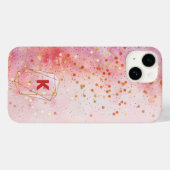 Confetti Magic Monogram Initiaal Aangepast Case-Mate iPhone Case (Achterkant (horizontaal))