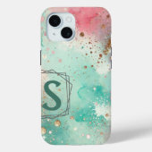 Confetti Magic Monogram Initiaal Aangepast Case-Mate iPhone Case (Achterkant)