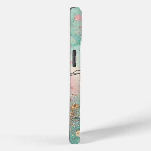 Confetti Magic Monogram Initiaal Aangepast Case-Mate iPhone Case (Achterkant / Rechts)