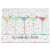 Confetti Martini Cocktail Groot Cadeauzakje (Voorkant)