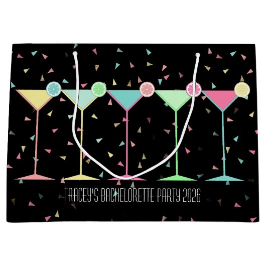 Confetti Martini Cocktail Groot Cadeauzakje (Voorkant)