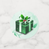 Confetti met kerstcadeaus voor groen kerstcadeau (Kleine voorkant)
