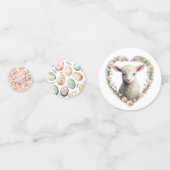 Confetti met konijnen, eieren en lammeren (Achterkanten)