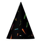 Confetti met patroon feesthoedjes (Links)