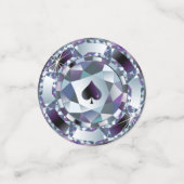 Confetti met ruitvormige mousserende diamanten cas (Kleine voorkant)