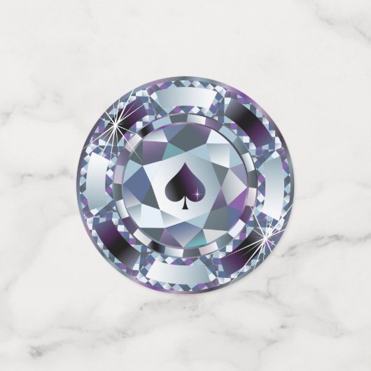 Confetti met ruitvormige mousserende diamanten cas (Kleine voorkant)