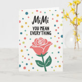 Confetti Moederdag Liefde Kaart (Gele Bloem)