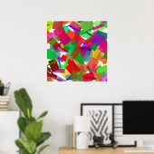 Confetti Multicolor Poster (Thuiskantoor)
