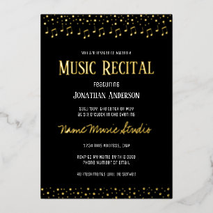 Confetti Music Overweging Folie Uitnodiging