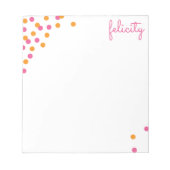 Confetti Name Persoonlijke Blocnote (Voorkant)