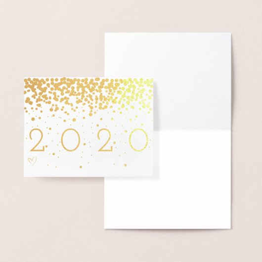 Confetti nieuwjaar folie kaarten (Display)