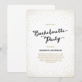 Confetti Nights | Uitnodiging Bachelorette (Voorkant / Achterkant)
