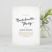 Confetti Nights | Uitnodiging Bachelorette (Staand voorkant)