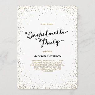 Confetti Nights Uitnodiging Bachelorette