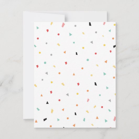 Confetti Notitiekaartje (Achterkant)