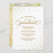 Confetti | Oproep van de GraduPartij Kaart (Voorkant / Achterkant)