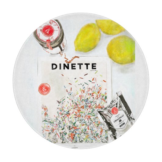 Confetti Oven Mitt and Pot Holder Set Snijplank (Voorkant)