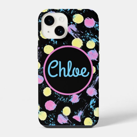 Confetti Paint Splash Multicolor Custom Case-Mate iPhone Hoesje (Achterkant)